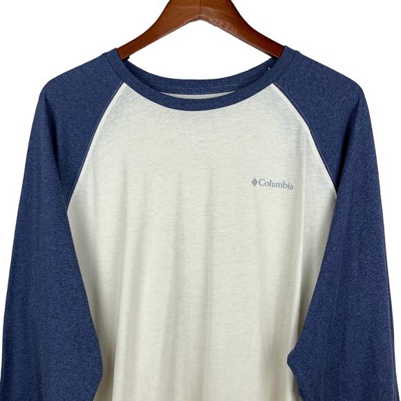 Columbia Thistletown Hills Raglan Shirt Tee Wicking Blue Men’s XXL 2XL - Picture 3 of 9